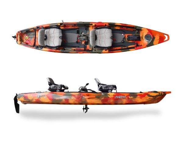 feelfree lure ii tandem overdrive tandem kayak 2020